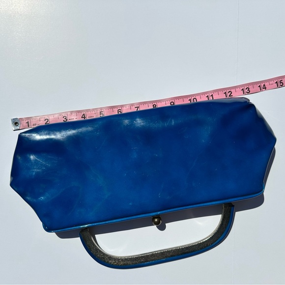 Vintage Elegant Blue Clutch Bag - Picture 7 of 8